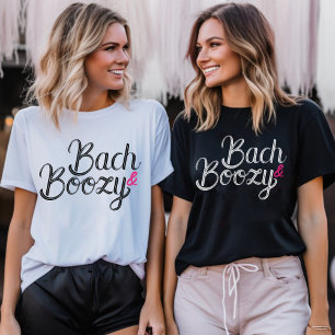 T-shirt Bach & Bozy Black & Pink Bachelorette Party
