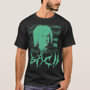 T-shirt BACH METAL Johann Sebastian Bach Compose Classique