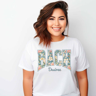 T-shirt BACH Skyline Blue Retro Floral