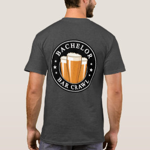 T-shirt Bachelor Bar Crawl - Cheers to Night!