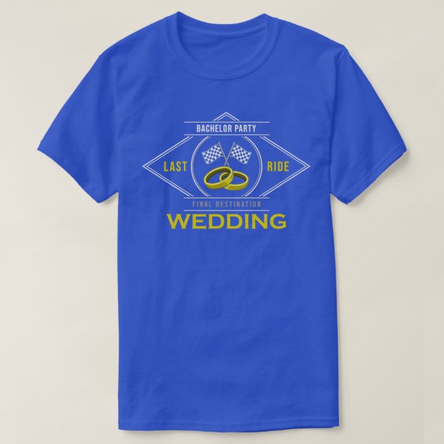 T-shirt Bachelor party avec anneau Mariage pour Mariage (Design devant)