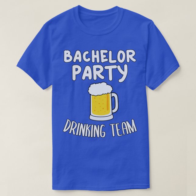 T-shirt Bachelor Party Drinking Team 10 (Design devant)