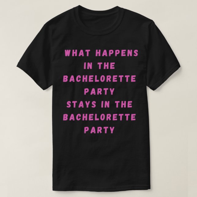 T-shirt Bachelorette 15 (Design devant)