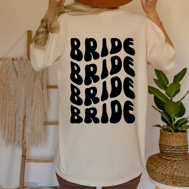 T-shirt Bachelorette de mariée rétro DESIGN DE RETOUR (Créateur téléchargé)