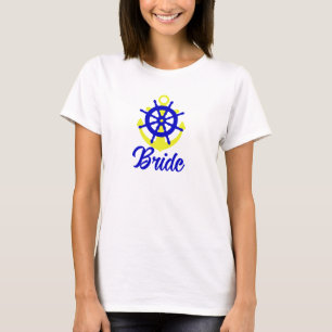 T-shirt Bachelorette mariées à thème nautique