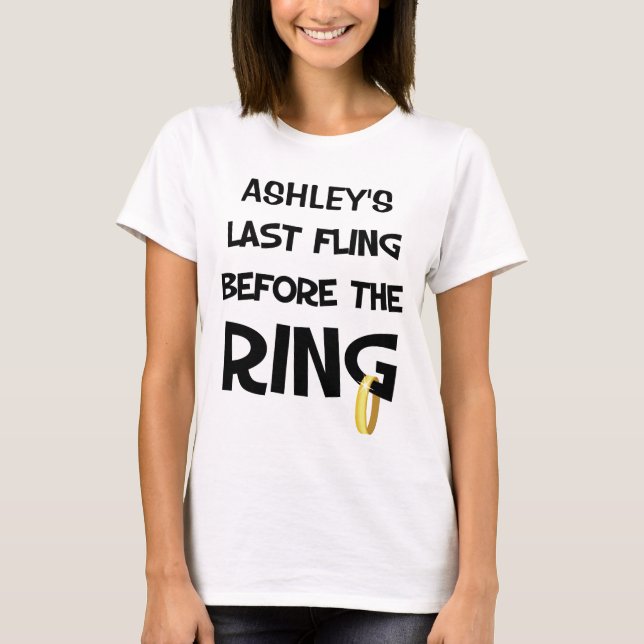 T-shirt Bachelorette Party personnalisé (Devant)