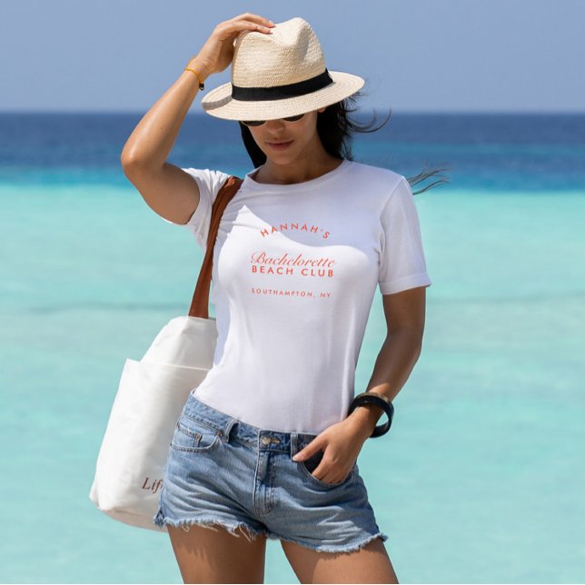 T-shirt Bachelorette Rétro minimaliste moderne Bridesmaid (Bachelorette Retro Modern Minimalist Bridesmaid T-Shirt)