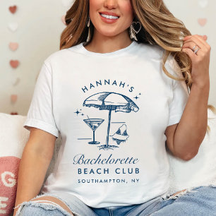 T-shirt Bachelorette Rétro minimaliste moderne Bridesmaid