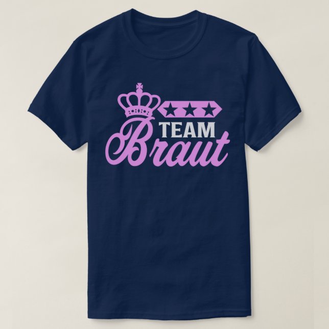 T-shirt Bachelorette Team Bride Mariage bachelorette (Design devant)