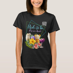 T-shirt Bachelorette Tropical Boissons Code QR