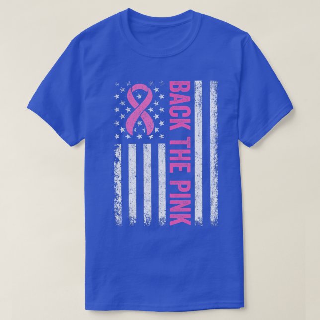 T-shirt Back the Pink Breast Cancer Awareness Flag Toddler (Design devant)