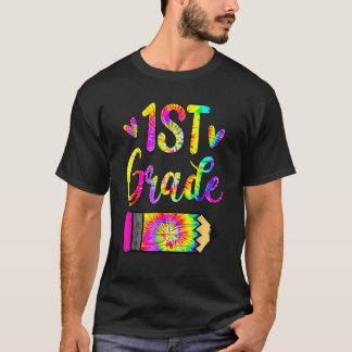 T-shirt Back To School 1St Grade Teacher Tie Dye