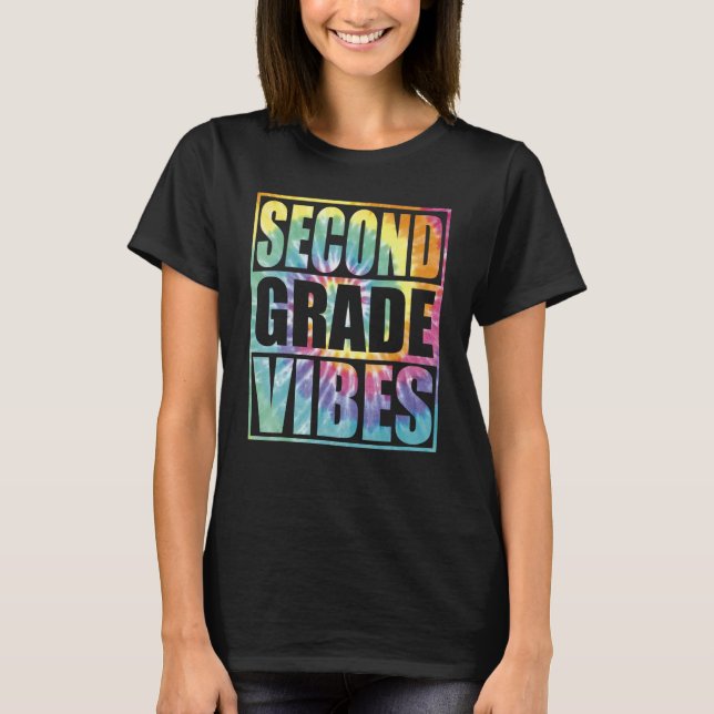 T-shirt Back To School 2nd Grade Vibes Second Grade Teache (Devant)