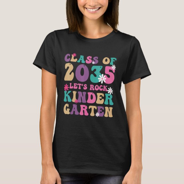 T-shirt Back To School Class of 2035 Kindergarten Teacher  (Devant)