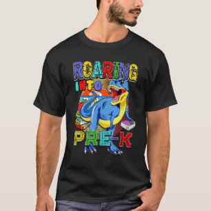 T-shirt Back To School Dinosaur   Roaring Into Pre K