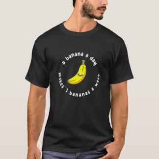 T-shirt Back to school fun math a banana a day makes 7 ban