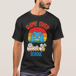 T-shirt Back to School  Game Over Teacher Student Controll