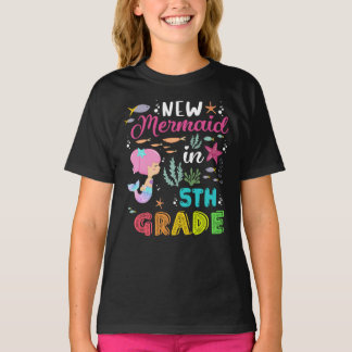T-shirt Back to School Mermaid Shirt - 5th Grade