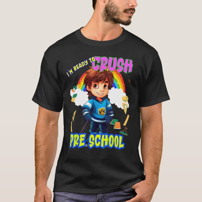 T-shirt Back to School Pre School (Devant)