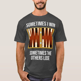 T-shirt Backgammon dire avec jacquet jeu pour backgammon