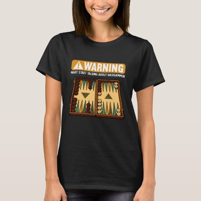 T-shirt Backgammon Drôle (Devant)
