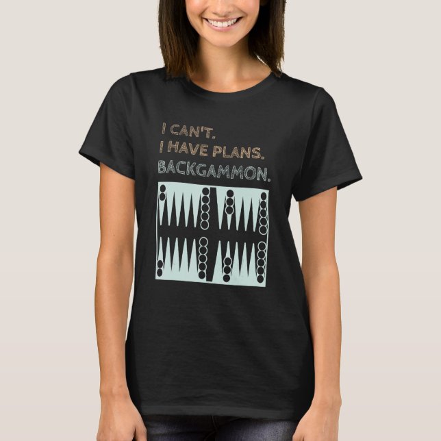 T-shirt Backgammon Plans   Player 1 (Devant)