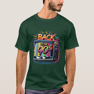 T-shirt Backohe 90s 90s 90s 90s Fête 90s amis