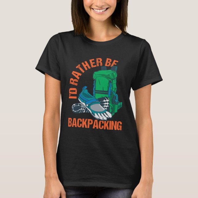 T-shirt Backpacker Digital Nomade Work And Travel World Tr (Devant)