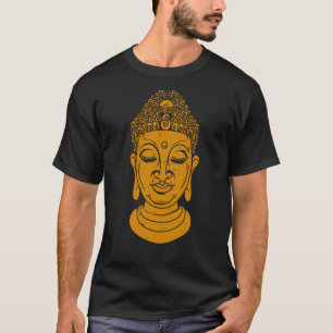 T-shirt Backprint Buddha Head Meditation et Yoga