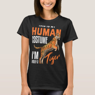 T-shirt Backprint C'est mon costume humain Je suis vraimen