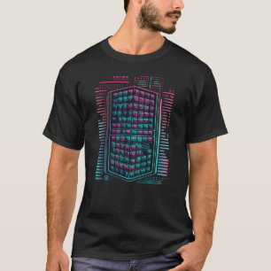T-shirt Backprint Futurism Vaporwave Music DJ Tabs Synthwa
