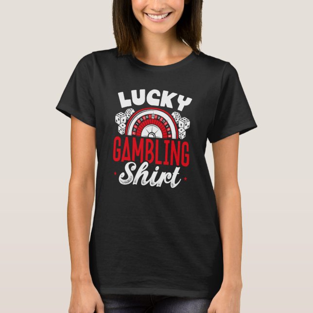 T-shirt Backprint Lucky Gambling (Devant)