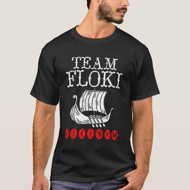 T-shirt Backprint Team Floki The Shipwright (Devant)