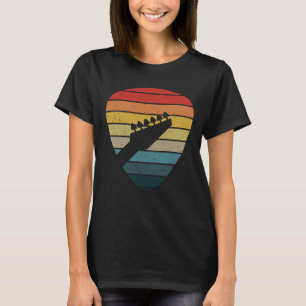 T-shirt Backprint Vintage Retro Rock & Roll Music et Guit