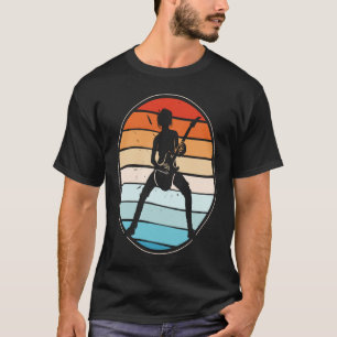 T-shirt Backprint Vintage Retro Rock & Roll Music et Guit