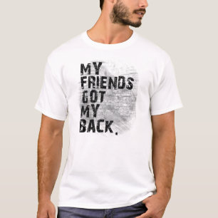 T-shirt Backstabbed : Mes amis ont obtenu mon dos