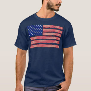 T-shirt bacon américain patriotique bacon américain