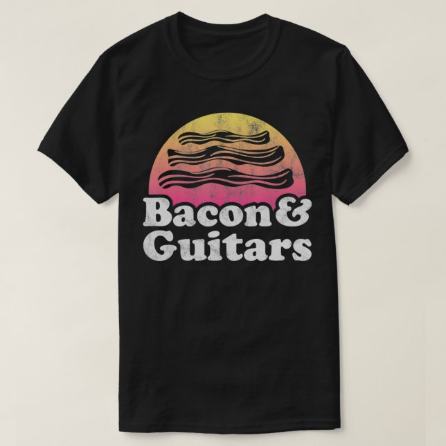T-shirt Bacon and s or christmas tree bacon (Design devant)
