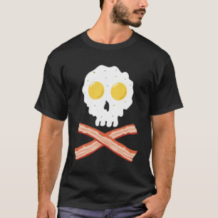 T-shirt Bacon Crossbones et Sunnyside Up Oeufs Crâne Break