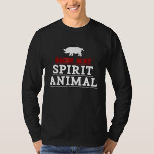 T-shirt Bacon Est Mon Esprit Animal Chemise Viande De Nour
