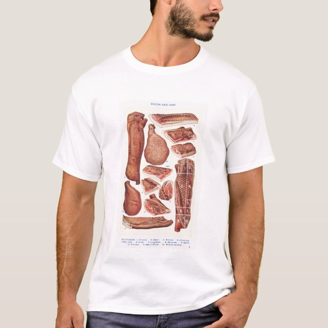 T-shirt Bacon et jambon (Devant)