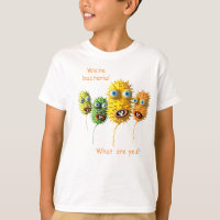 T-shirt Bactérie de dessin animé