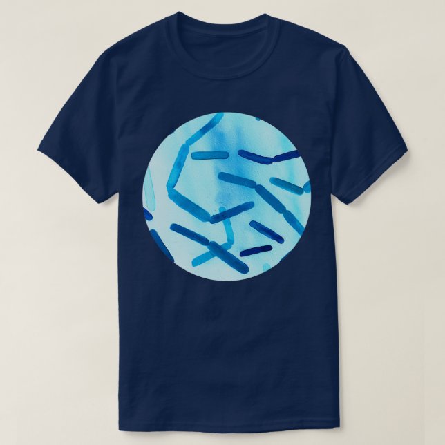 T-shirt Bactérie en bleu 1 (Design devant)