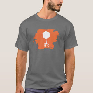 T-shirt bactériophage de logo (orange)