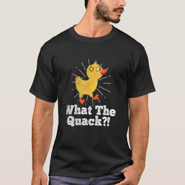 T-shirt Bad Ducks  Grumpy Swearing Inappropriate Duck (Devant)