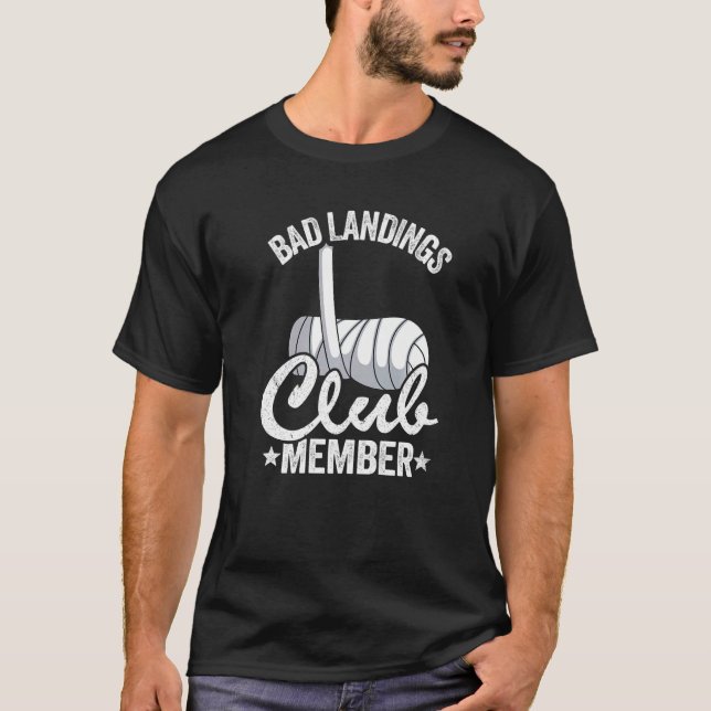 T-shirt Bad Landings Club Membre Broché Main Get Well Brok (Devant)