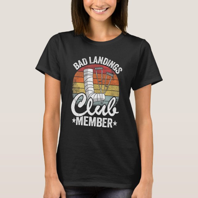 T-shirt Bad Landings Club Membre Obtenir Bons Blessures Br (Devant)