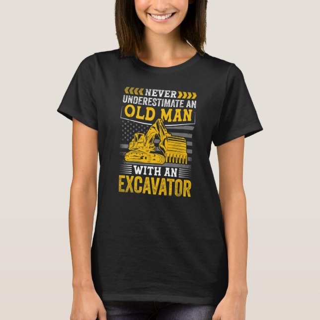 T-shirt Bad Old Man  Construction Workers & Construction S (Devant)