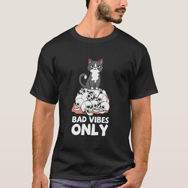 T-shirt Bad S Only Cat (Devant)