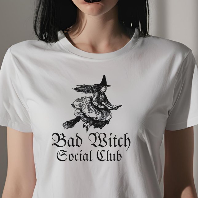 T-shirt Bad Witch Social Club Femmes Halloween (Créateur téléchargé)